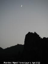 Peñón de la Vieja. Con la luna