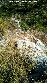Fortín ibero romano del Peñón del Ajo. Esquina