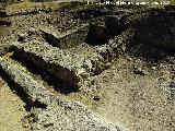 Villa romana de El Ruedo. Edificación de servicio y resto de albarca posterior
