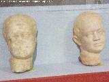 Villa romana de El Ruedo. Cabezas de niño. Museo de Almedinilla