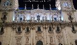 De noche Catedral de Jaén. Fachada. De noche