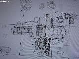 Cástulo. Necrópolis del Cerrillo de los Gordos. Plano de la tumba