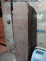 Cástulo. Necrópolis del Cerrillo de los Gordos. Estela funeraria siglo I. Museo Arqueológico de Linares