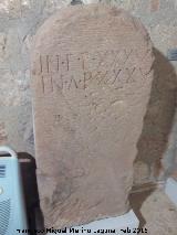 Cástulo. Necrópolis del Cerrillo de los Gordos. Estela funeraria siglo I. Museo Arqueológico de Linares