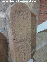 Cástulo. Necrópolis del Cerrillo de los Gordos. Estela funeraria siglo I. Museo Arqueológico de Linares