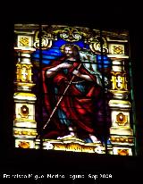 Catedral de Jaén. Fachada Interior. Vidriera derecha