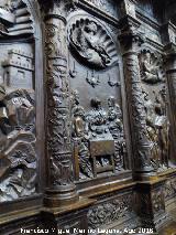 Catedral de Jaén. Coro. Le reconocieron al partir el pan