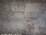 Castillo de La Guardia. Alcázar. Muros de uno de los habitáculos de la Plaza de Armas