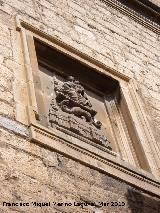Catedral de Jaén. Fachada Sur. Escudo de la Catedral