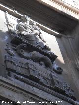 Catedral de Jaén. Fachada Sur. Escudo de la Catedral
