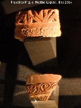 Cerámica islámica estampillada. Fragmentos de tinaja siglos XII al XIV. Castillo de San Miguel - Almuñécar