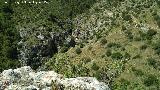 Peñón del Púlpito. Vistas hacia el Cañón de la Tinaja