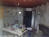 Casería de los Martos. Viguería de madera en el interior