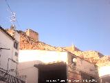 Muralla de Jaén. Torreón Norte XX. Parte intramuros de tapial con su paso de guardia