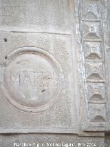 Casa de la Calle Coln n 34. Tondo y pilastra derechos